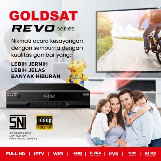 Set Top Box TV Digital GOLDSAT REVO DVB T2 Terrestrial