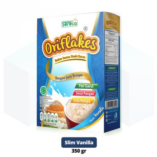 Oriflakes Vanilla Sereal Umbi Garut Slim Diet