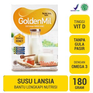 14. Tropicana Slim Goldenmil with Manuka Honey, Lengkapi Nutrisi Lansia
