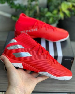 16. Sepatu Futsal Adidas Nemeziz Active Red