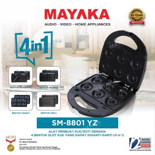 MAYAKA - SANDWICH MAKER 4 IN 1- SM-8801YZ