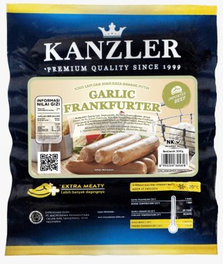 Kanzler Garlic Frankfurter Sausage 300gr