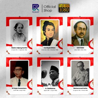 27. Hiasan Dinding Sekolah Pahlawan Kemerdekaan Indonesia Dekorasi Pajangan Minimalis Poster Kayu Walldecor 20X30