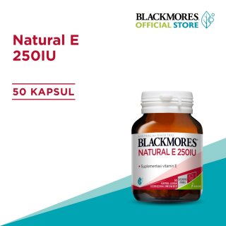 Blackmores Natural E 250 IU 1 Kapsul Sehari Mengadung Tinggi Vitamin E (Antioxidant Untuk Bantu Jaga Kesehatan Kulit) BPOM Halal