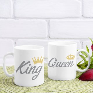 8. Mug Couple King and Queen, Romantis dengan Cara yang Praktikal