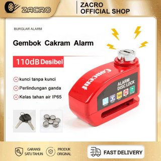 ZACRO Gembok Cakram Alarm Disc Lock