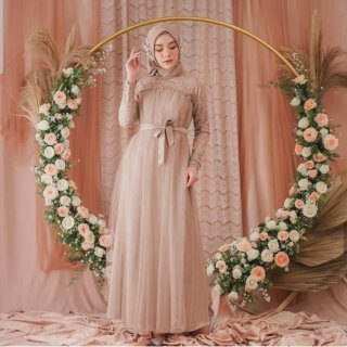 Maxi Dress MIKAYLA Wanita Hijab / Maxi Busana Muslim