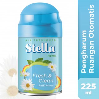 Stella Matic Fresh & Clean Refill Pengharum Ruangan Otomatis [40007732/ 225 mL]