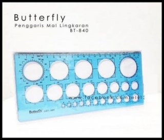Butterfly Penggaris Cetakan Lingkaran BT-840