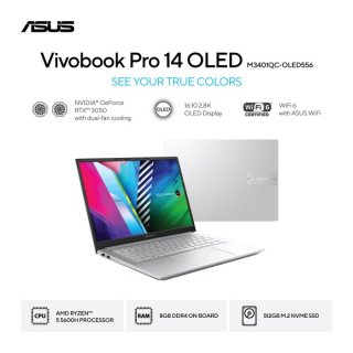 Asus Vivobook Pro Laptop 14" Cool Silver M3401Qc-Oled556 Amd