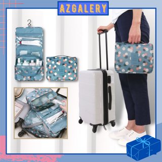 Az Travel Bag Gantung Tas Make Up Lipat Kosmetik Organizer Multifungsi - Pink