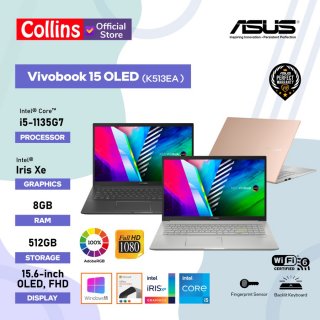 ASUS VivoBook Ultra 15 OLED K513EA I5-1135G7 8G 512G 15.6"OLED W11 OHS