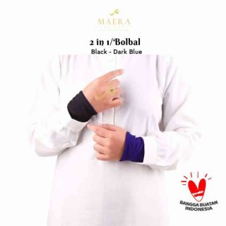 Manset Tangan Hijab Bolak Balik Pendek Premium bahan Kaos Rayon by Maera