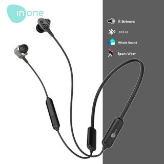 Inone Earphone Wireless Bluetooth 5.0 T4 with Microphone Waterproof