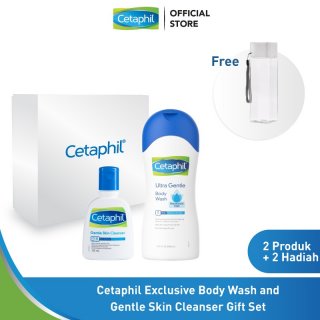 9. Cetaphil Exclusive Body Wash and Gentle Skin Cleanser Gift Set, Bahannya Aman untuk Kulit Sensitif Sekalipun