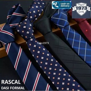 24. RASCAL - long formal office tie, Bahannya Lembut dan Desainnya Keren
