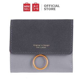 Dompet Miniso Retro Short Frosted Wallet