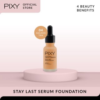 PIXY Stay Last Serum Foundation 4 Beauty Benefits 04 Golden Tan