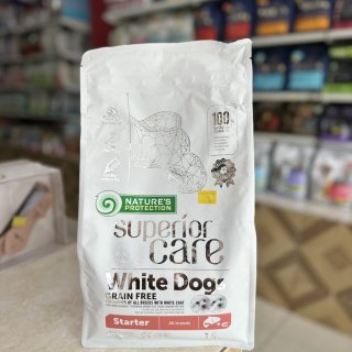 Makanan Kering Anjing Bulu Putih Nature's Protection White Dog Puppies