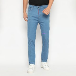 NUBER Slim Fit Long Pants Jeans Men AMETHYST
