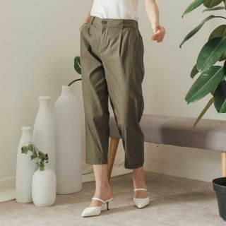 Beatrice Clothing Kama Linen Pants in Army