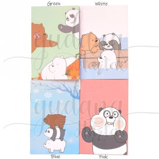 3. Notebook Mini Bear Panda Beruang Lucu Unik Notes Buku Catatan GH 308005