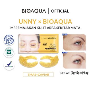 18. UNNY × BIOAQUA 24K Gold Caviar Crystal Eye Mask, Desain Sarang Lebah Membuat Produk Cepat Diserap