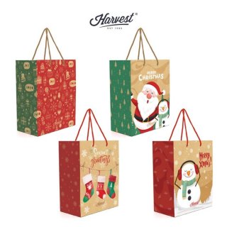 Paper Bag Natal / Christmas Harvest Merry Xmas 