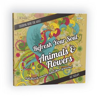 18. Buku Mewarnai Dewasa Refresh Your Soul Coloring Book For Adult, Sarana untuk Bikin Rileks