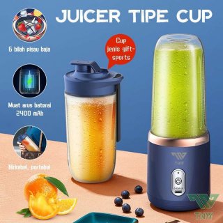 TNW Juicer Blender 6 Pisau Portable Juicer Cup 