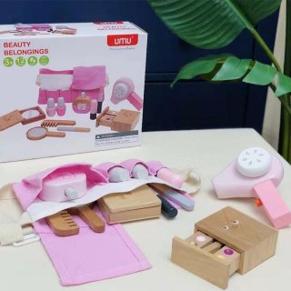 18. Malo Toys Mainan Anak Wood Kayu Kids Pretend Play makeup Hairdry