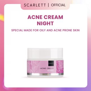 4. Scarlett Whitening Acne Night Cream