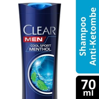 Clear Sampo Anti Ketombe Sampo rambut untuk pria Cool Sport Menthol Anti Dandruff Shampoo 300 ML