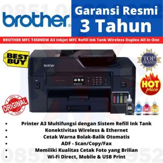Printer Brother MFC-T4500DW Inkjet Printer 