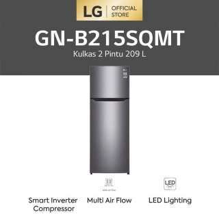 LG Kulkas 2 Pintu 205L Gross / 209L nett - Smart Inverter Compressor