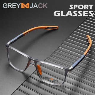Grey Jack Kacamata Sport Kotak Tangkai Lentur Tr90 Bisa Minus 1026