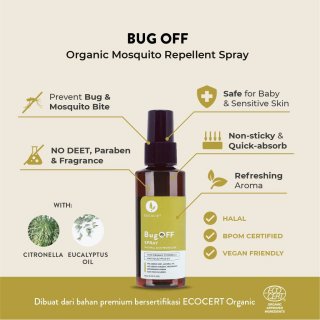 Eucalie Organics Bug Off Mosquito Repellent Spray 