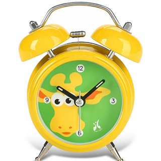 可愛いキリンが優しく微笑んで彼女を起こしてくれるアニマル目覚まし時計