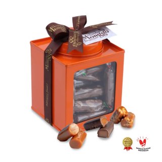 Chocolate Monggo Mix Soft Caramel Kaleng Box