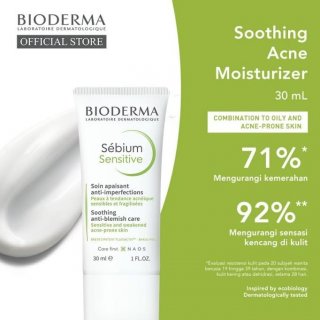 Bioderma Sebium Sensitive Soothing Anti Blemish Care Acne Moisturizer