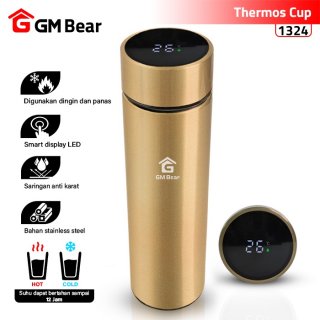 21. GM Bear Termos Air Panas 500ml Thermos Suhu Display LED 1324, Bisa Diisi Minuman Favorit