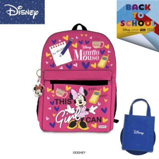 Disney Minnie Mouse Girls Backpack Tas Ransel Anak Back to School DMF1295