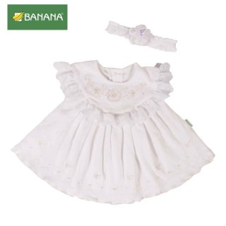 BANANA Dress Bayi Mini White Renda