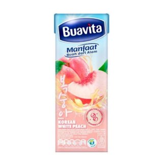 Buavita Jus Buah Asli Korean White Peach 1 Pcs 245 Gram