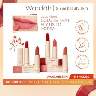 WardahColorfit Ultralight Matte Lipstick Korea Edition