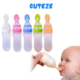 12. Cuteze Botol Sendok makan bayi, Lebih Mudah Menyuapi Saat di Perjalanan