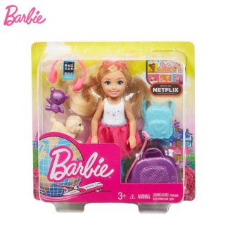 Barbie Travel ​Chelsea Doll and Acessories
