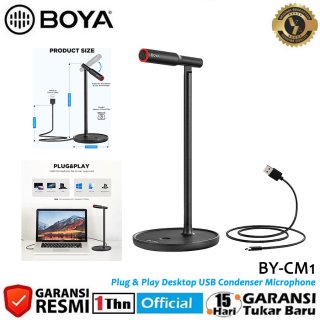 BOYA BY-CM1 Plug & Play Desktop USB Condenser Microphone