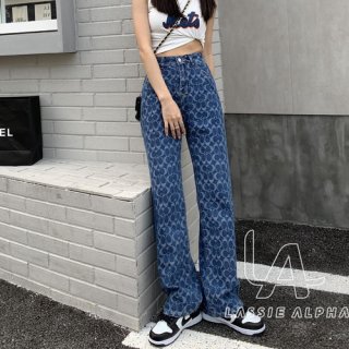 La Otentik J21 Celana Panjang Hw Kulot Jeans Boyfriend Jeans Korea - J21, M(47.5-55KG)