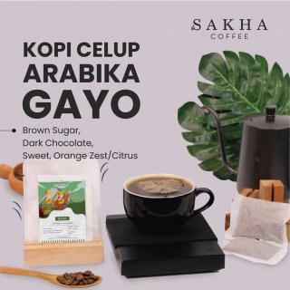 7. Sakha Coffee Kopi Celup Arabika Gayo Aceh